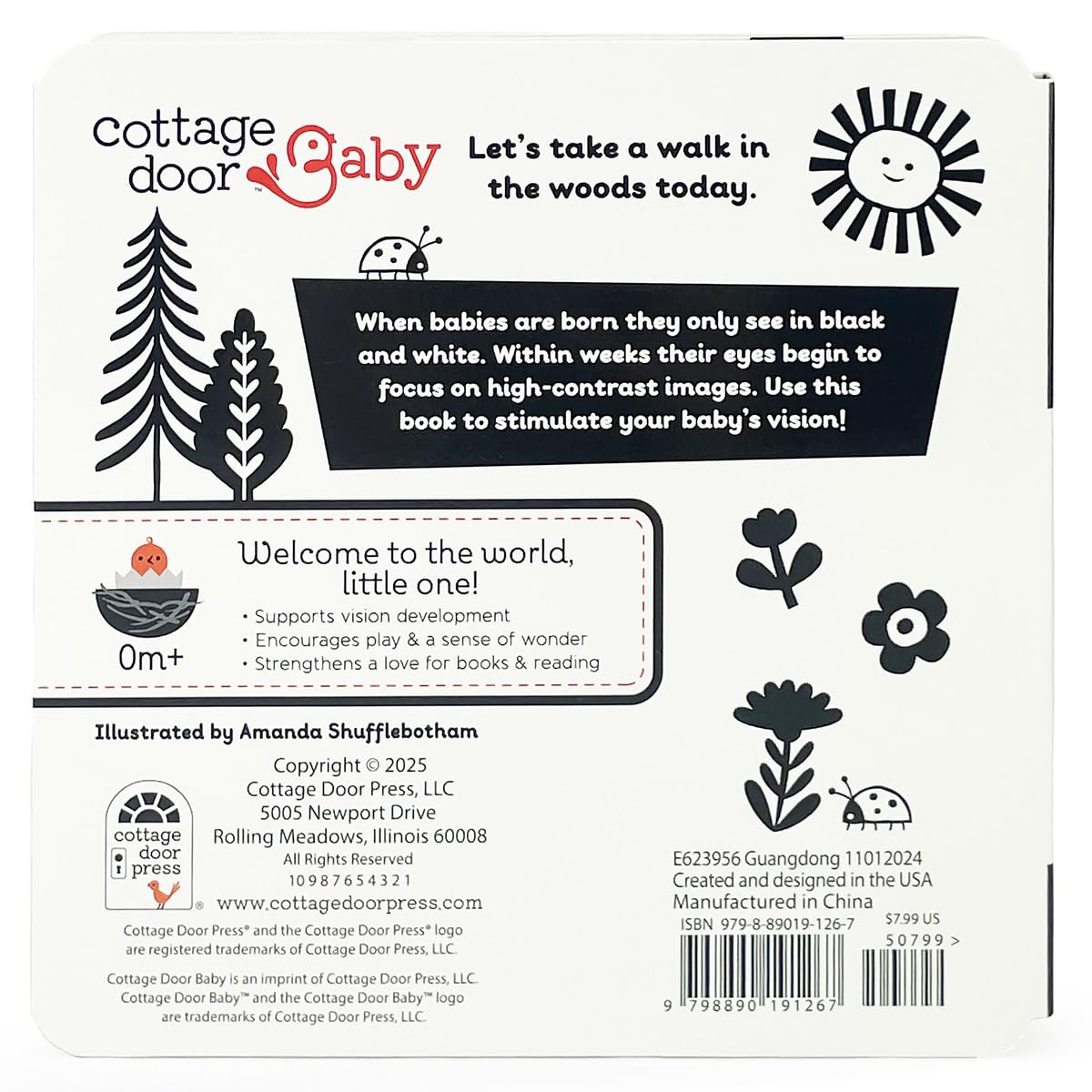 Look, Look, Baby! Forest: Black and White High Contrast Book