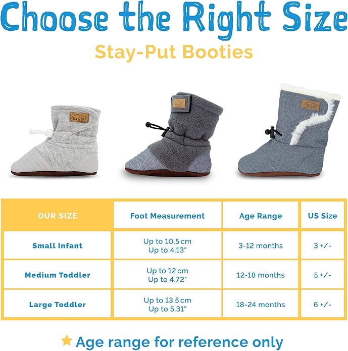 Jan & Jul - Adjustable Stay-Put Lite Booties for Babies, Cotton Blend - Dusty Pink