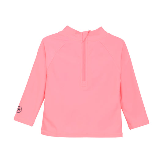 Color Kids UV Long Sleeve Sun Shirt Pink Butterflies & Flowers  - 1Y