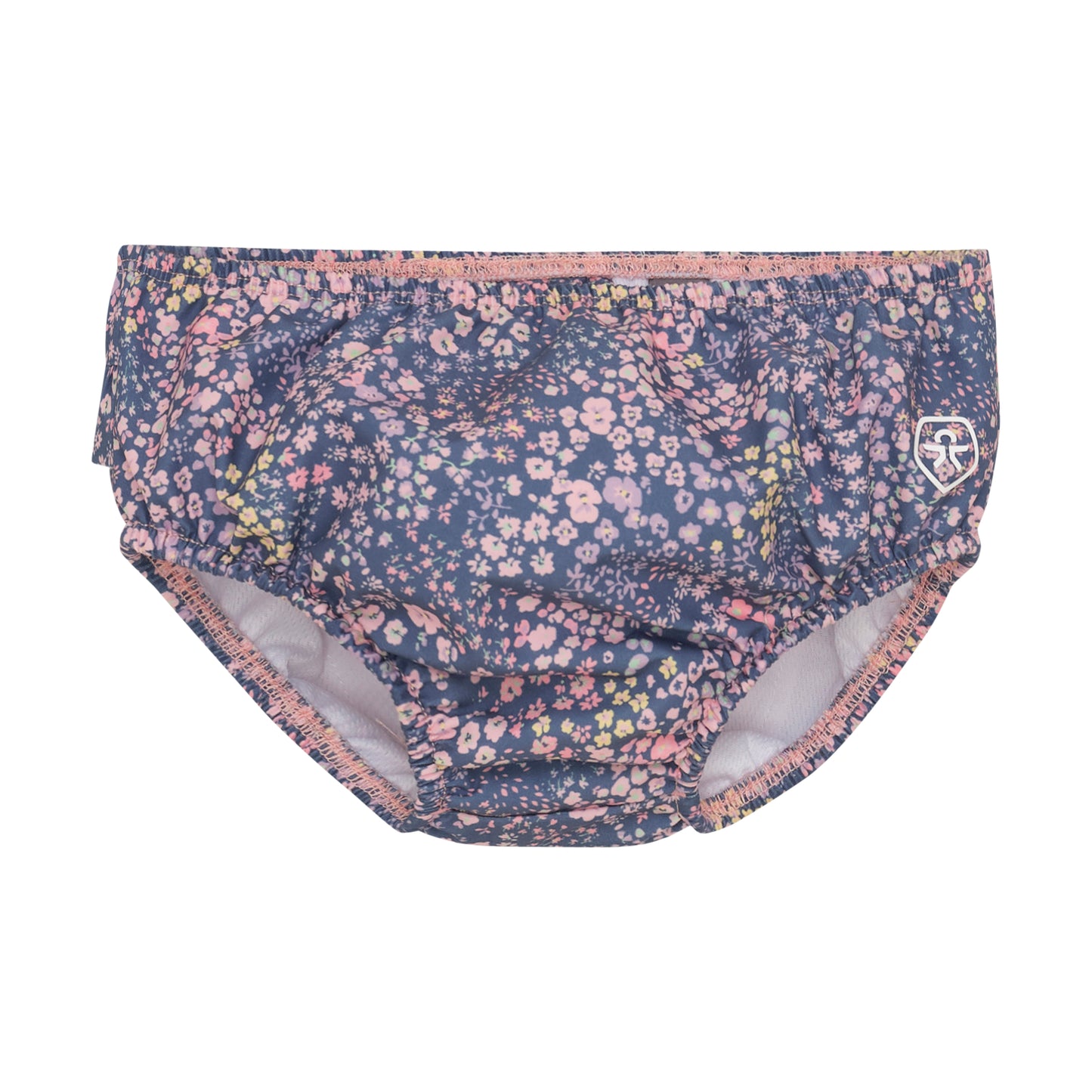 Color Kids Swim Diaper Blue Micro Flowers  - 1Y