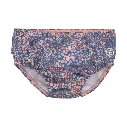Color Kids Swim Diaper Blue Micro Flowers  - 1Y