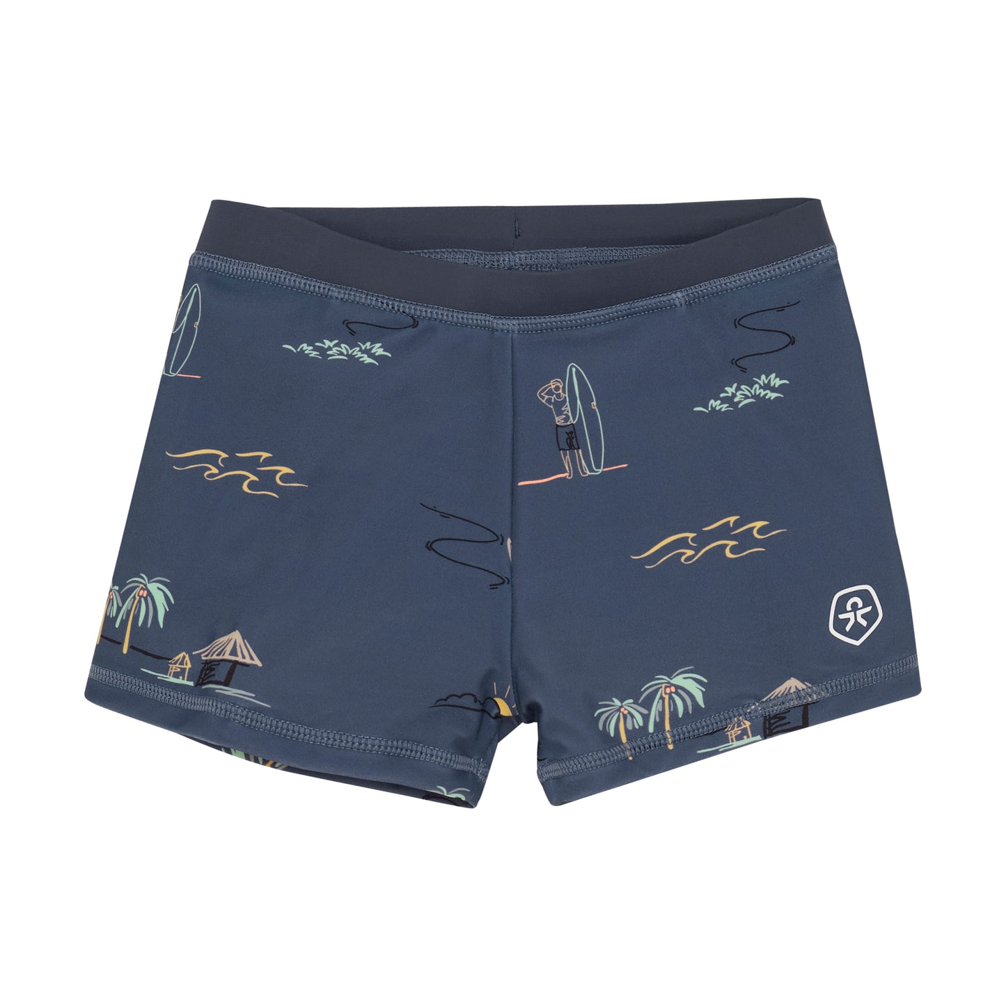 Color Kids Swim Shorts - Blue Surfers - 6Y