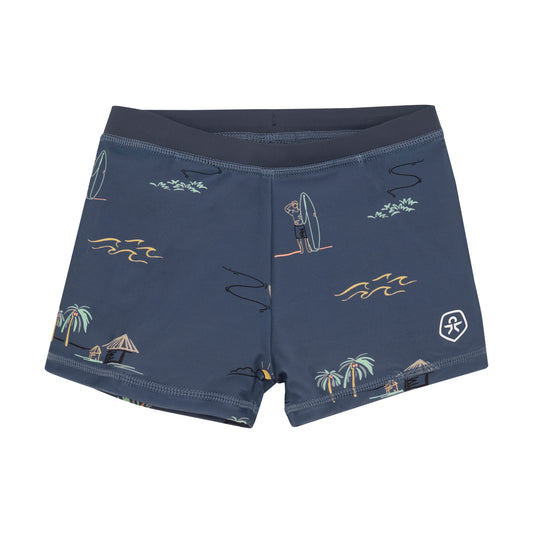 Color Kids Swim Shorts - Blue Surfers - 6Y