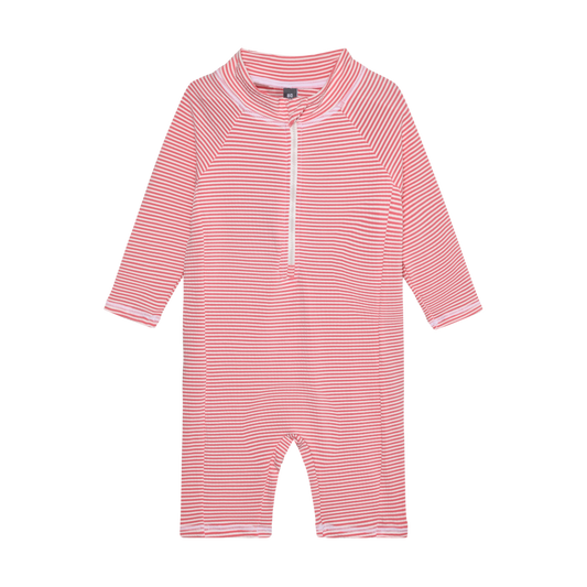 Color Kids - Striped Long Sleeve Swimsuit