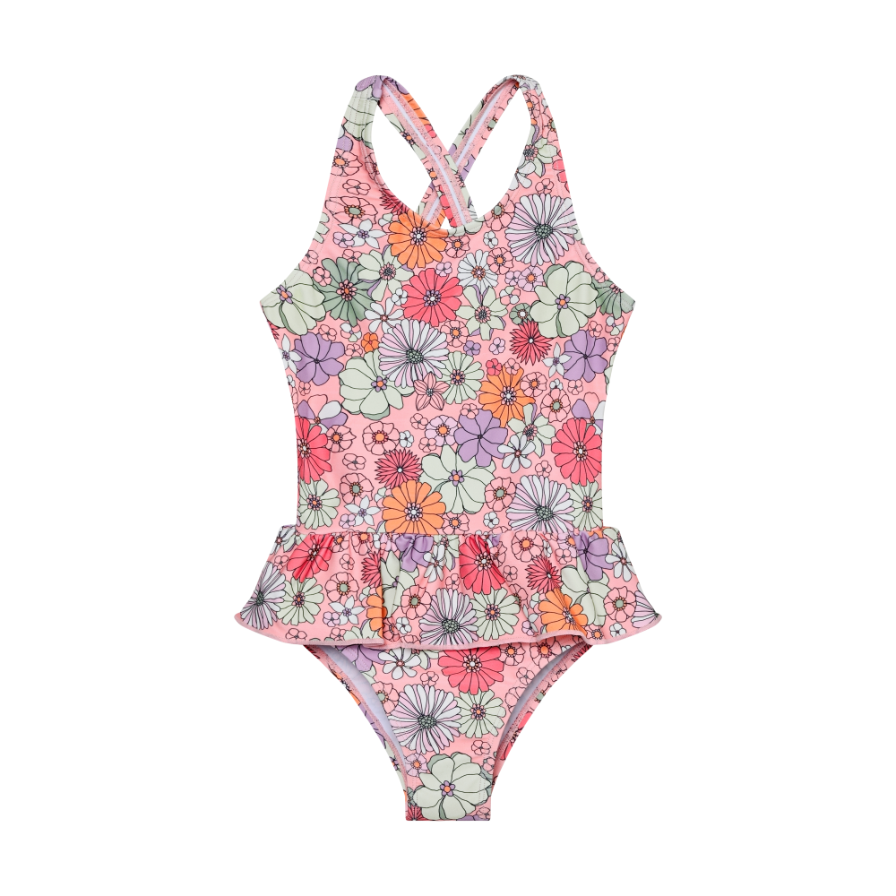 Color Kids Girl's Swimsuit with Skirt 1 pc