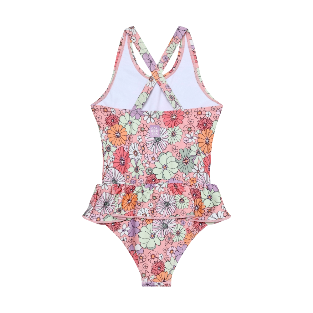 Color Kids Girl's Swimsuit with Skirt 1 pc