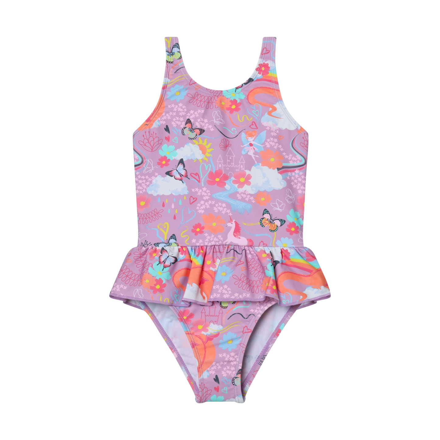 Color Kids Girl's Swimsuit with Skirt 1 pc