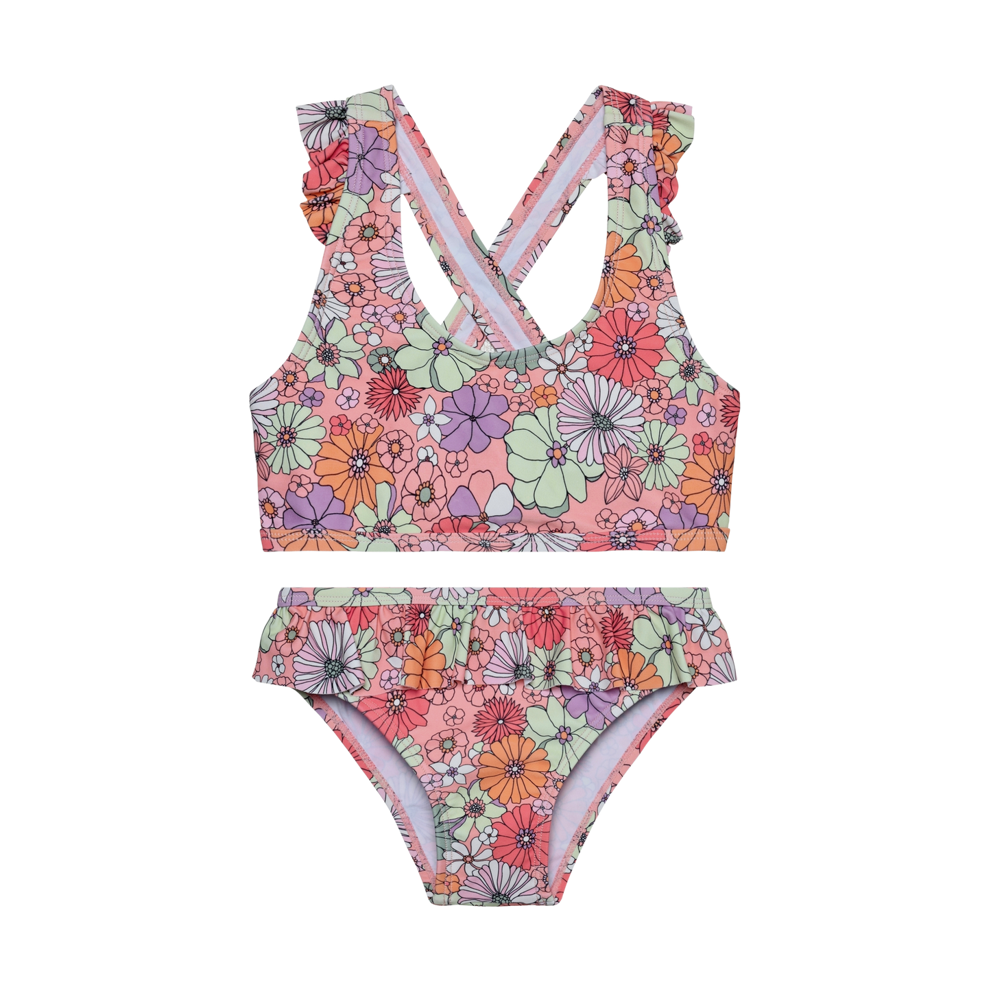 Color Kids - 2-Piece Girls Bikini with Skirt