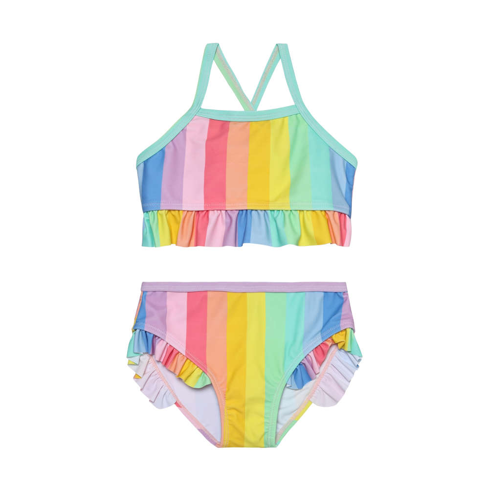 Color Kids - Girl's Swim Suit 2 pc Bikini W. Frill