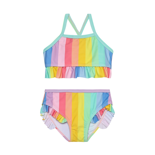 Color Kids - Girl's Swim Suit 2 pc Bikini W. Frill
