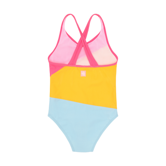Color Kids - Girl's Swim Suit 1 pc Color Block