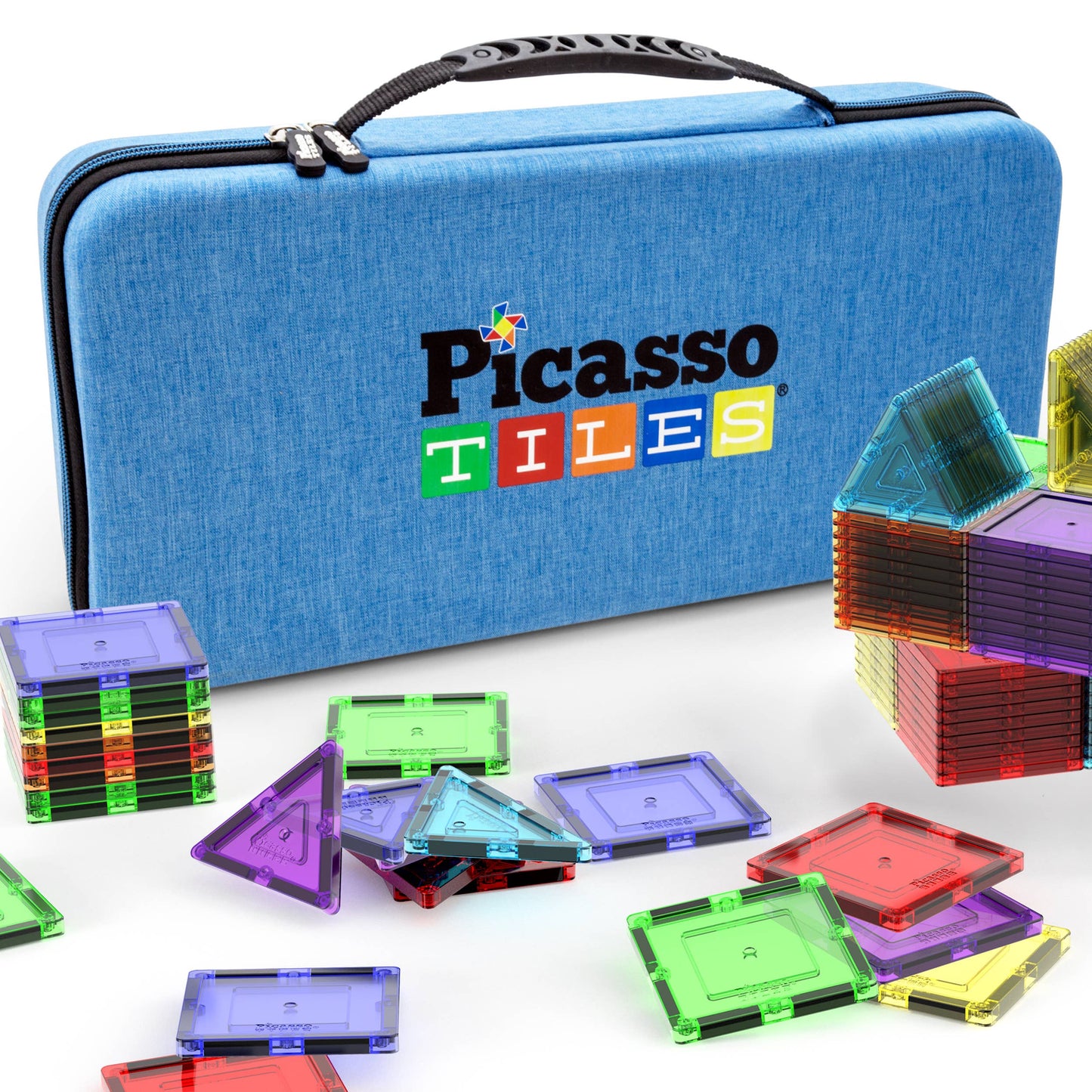 PicassoTiles Portable Water Resistant Toy Storage Case