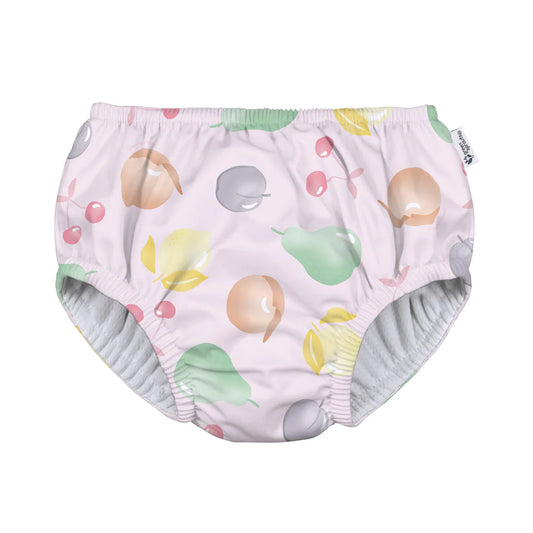 Greensprouts - Eco Pull - Up Swim Diaper - Light Pink Fruit - 12 Months