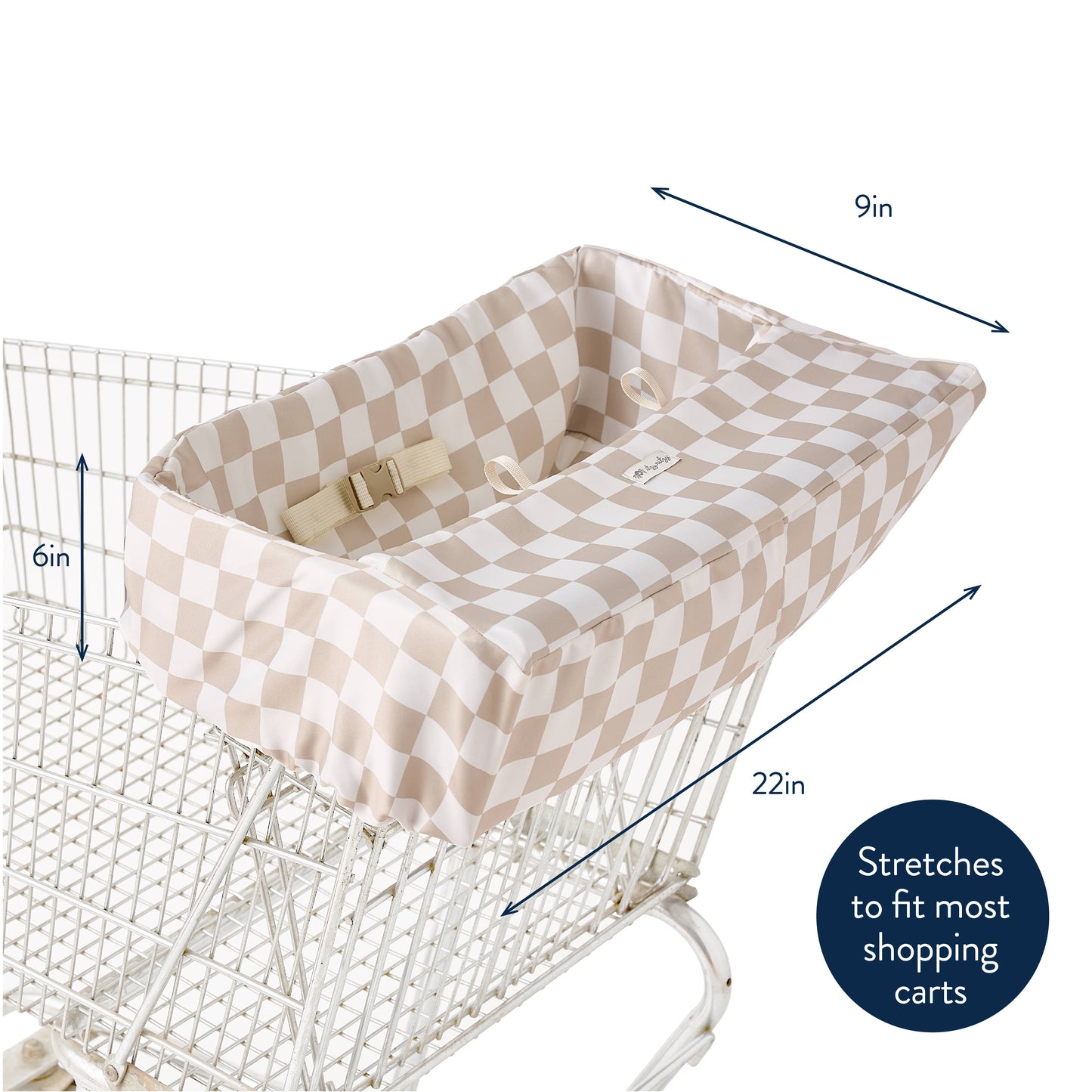 Itzy Ritzy -  Checkerboard Itzy Shopping Cart Cover