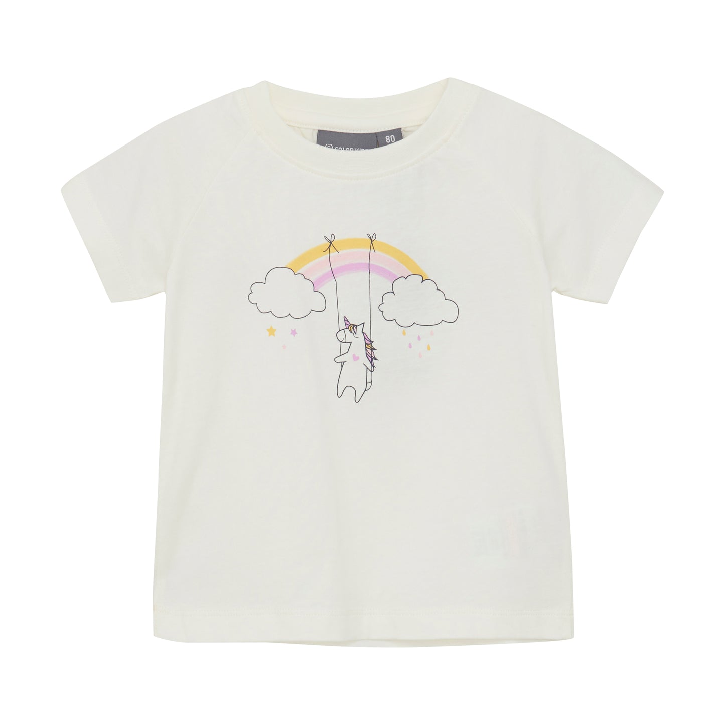 Color Kids Baby T-shirt With Chestprint Short Sleeve 1Y