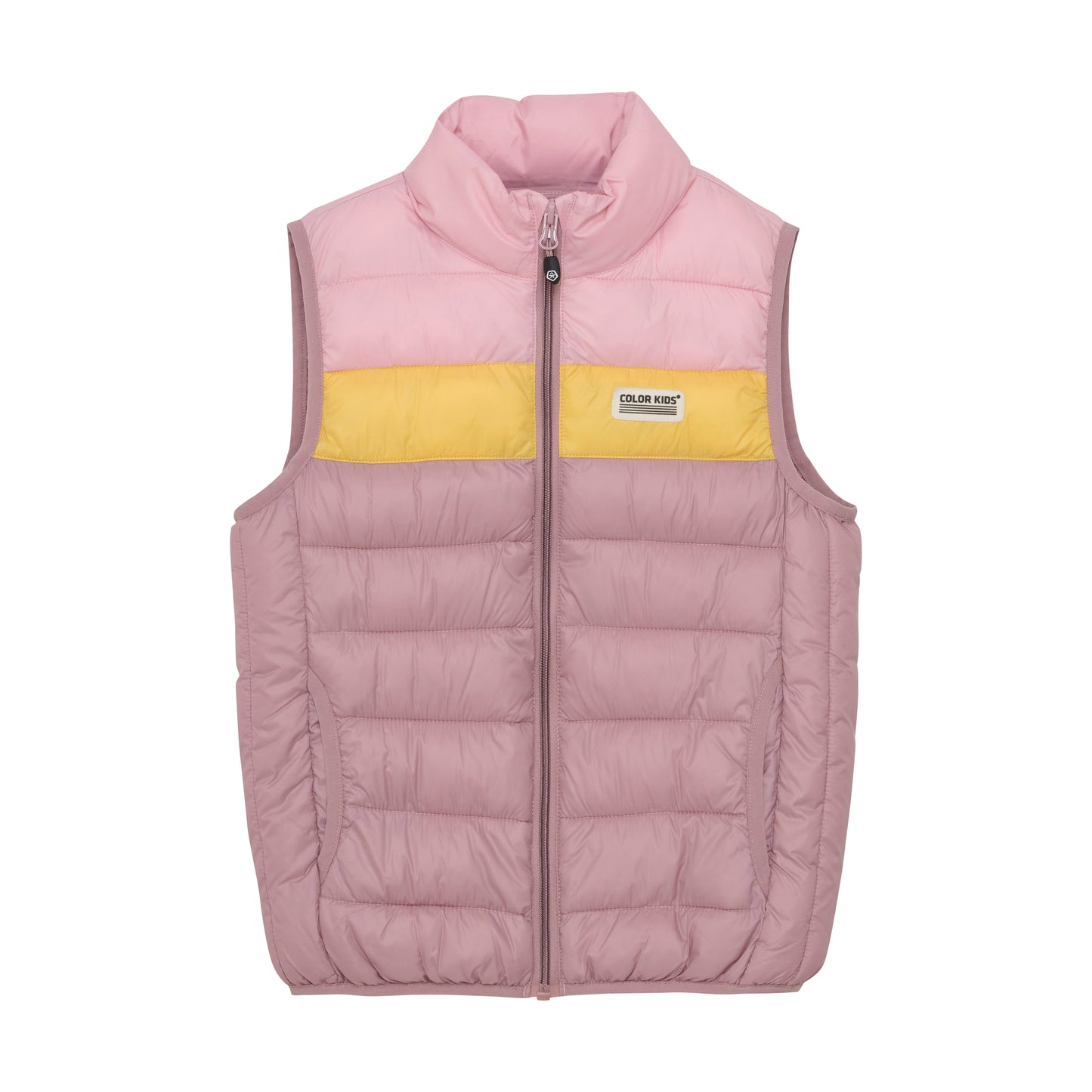 Color Kids Waistcoat Quilted Puffer - Colorblock 6Y