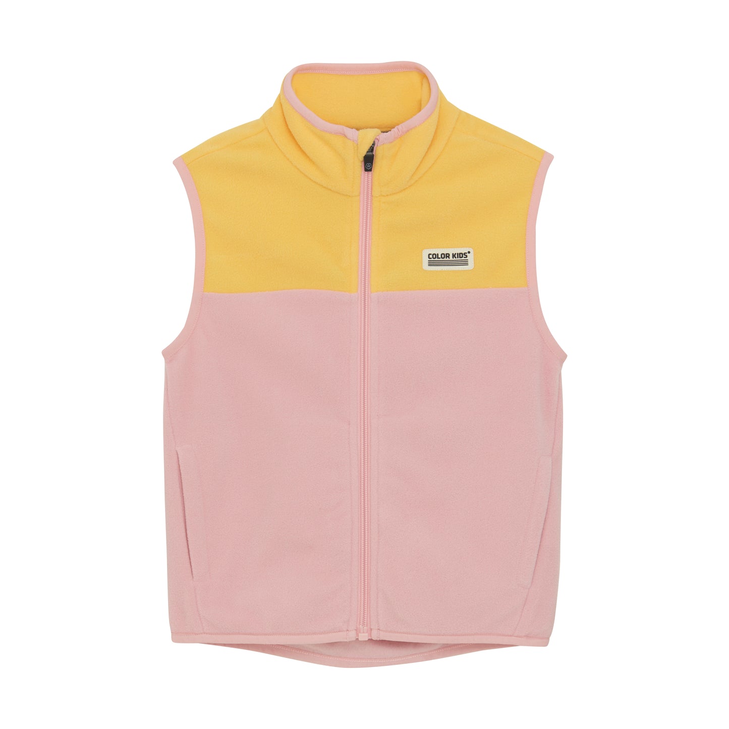 Color Kids Fleece Waistcoat - Colorblock 6Y