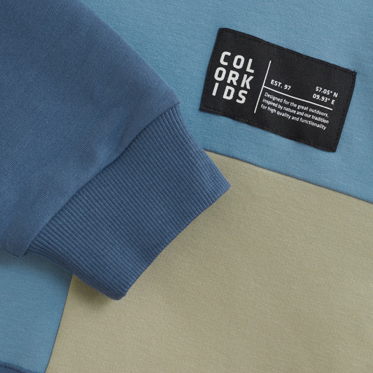 Color Kids Sweat Hoodie - Colorblock 6Y