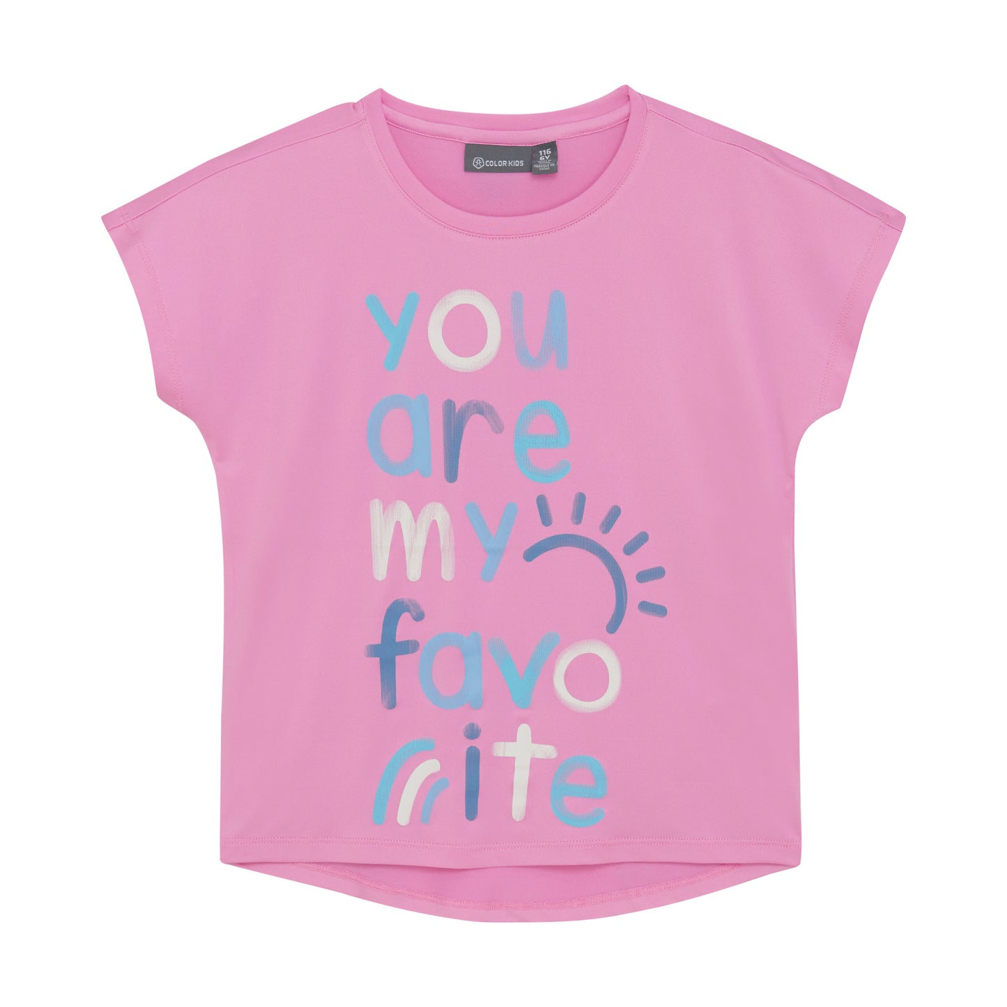 Color Kids Quick Dry Long T-shirt W. Print - 6Y