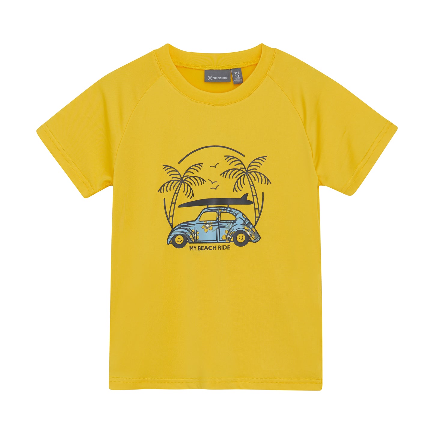 Color Kids Quick Dry Long T-shirt W. Print - 6Y