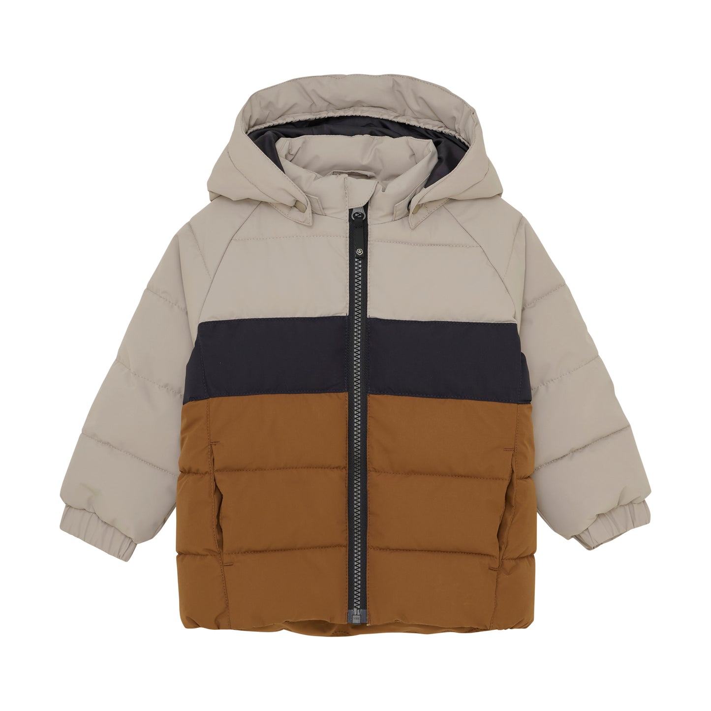 Color Kids - Color Block Quilted Jacket - 1Y