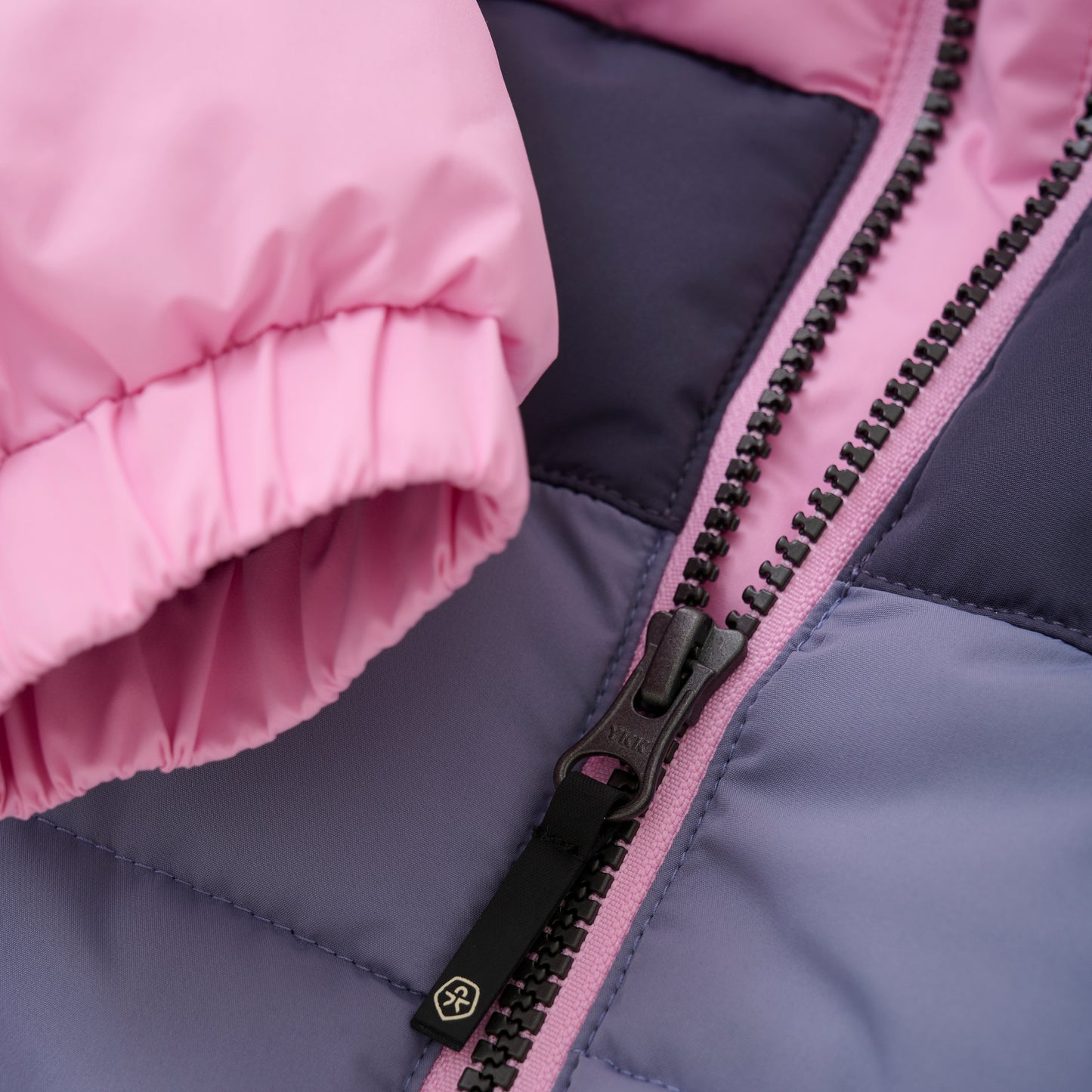 Color Kids - Color Block Quilted Jacket - 1Y