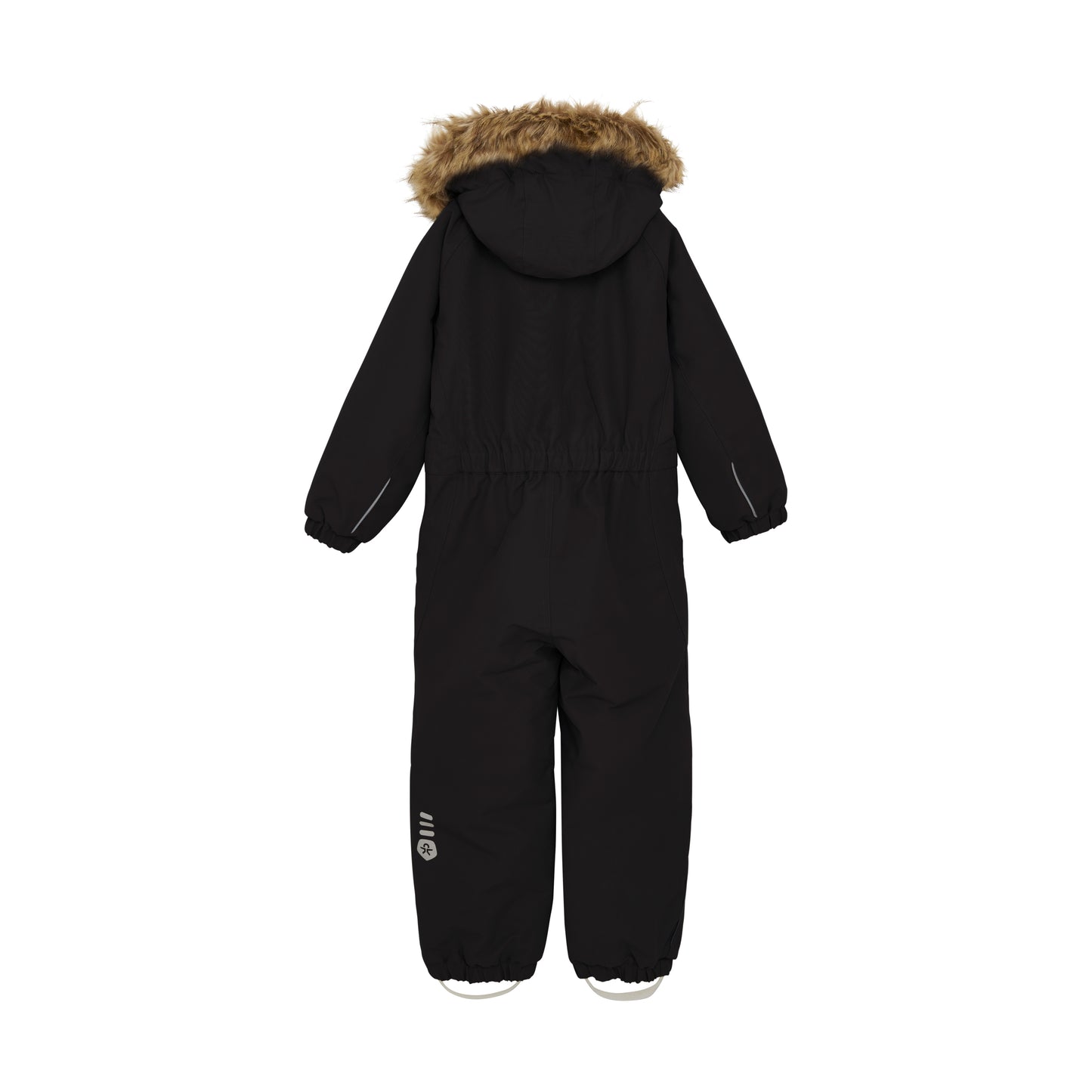 Color Kids - Faux Fur Hooded Snow Coverall - 6Y