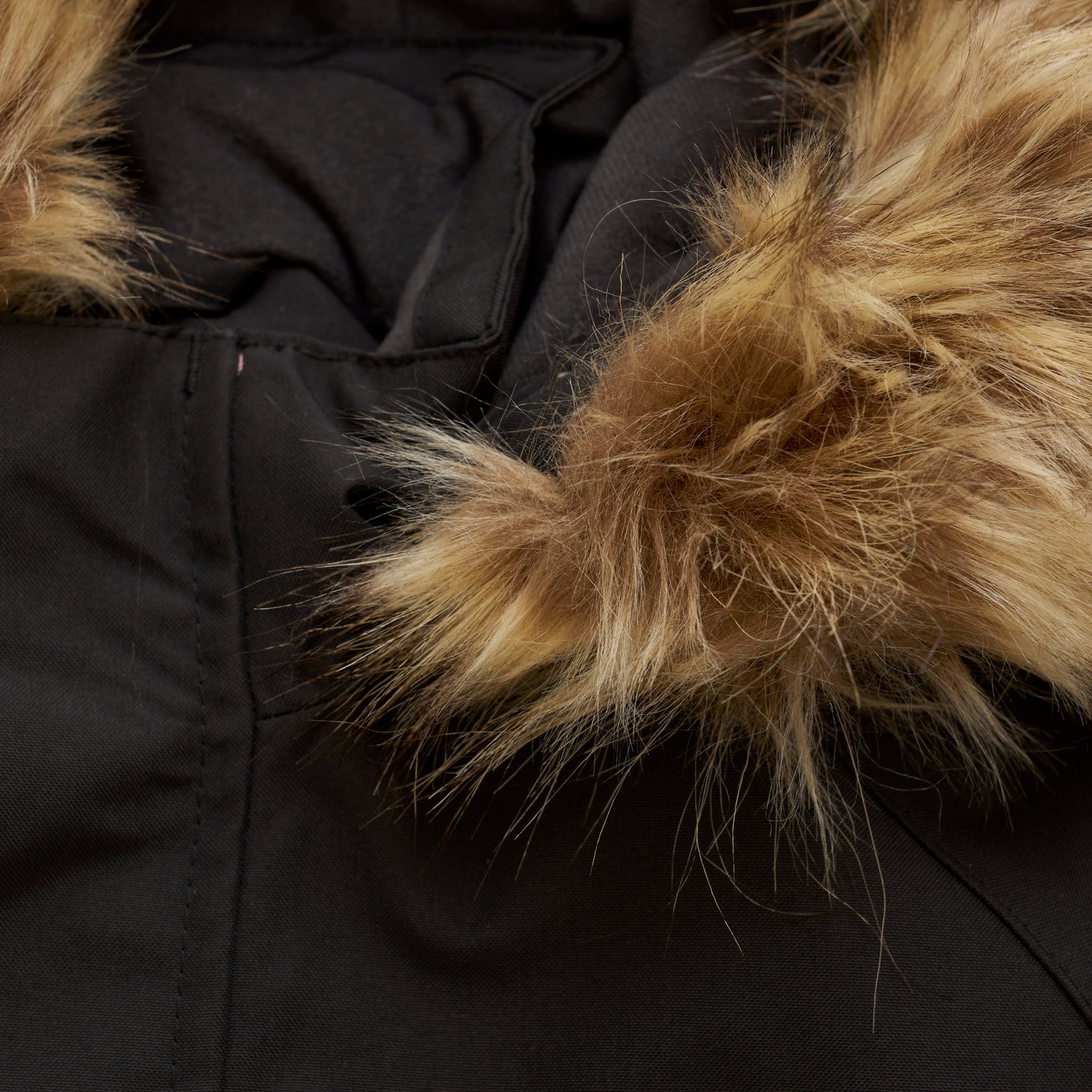 Color Kids - Faux Fur Hooded Snow Coverall - 6Y