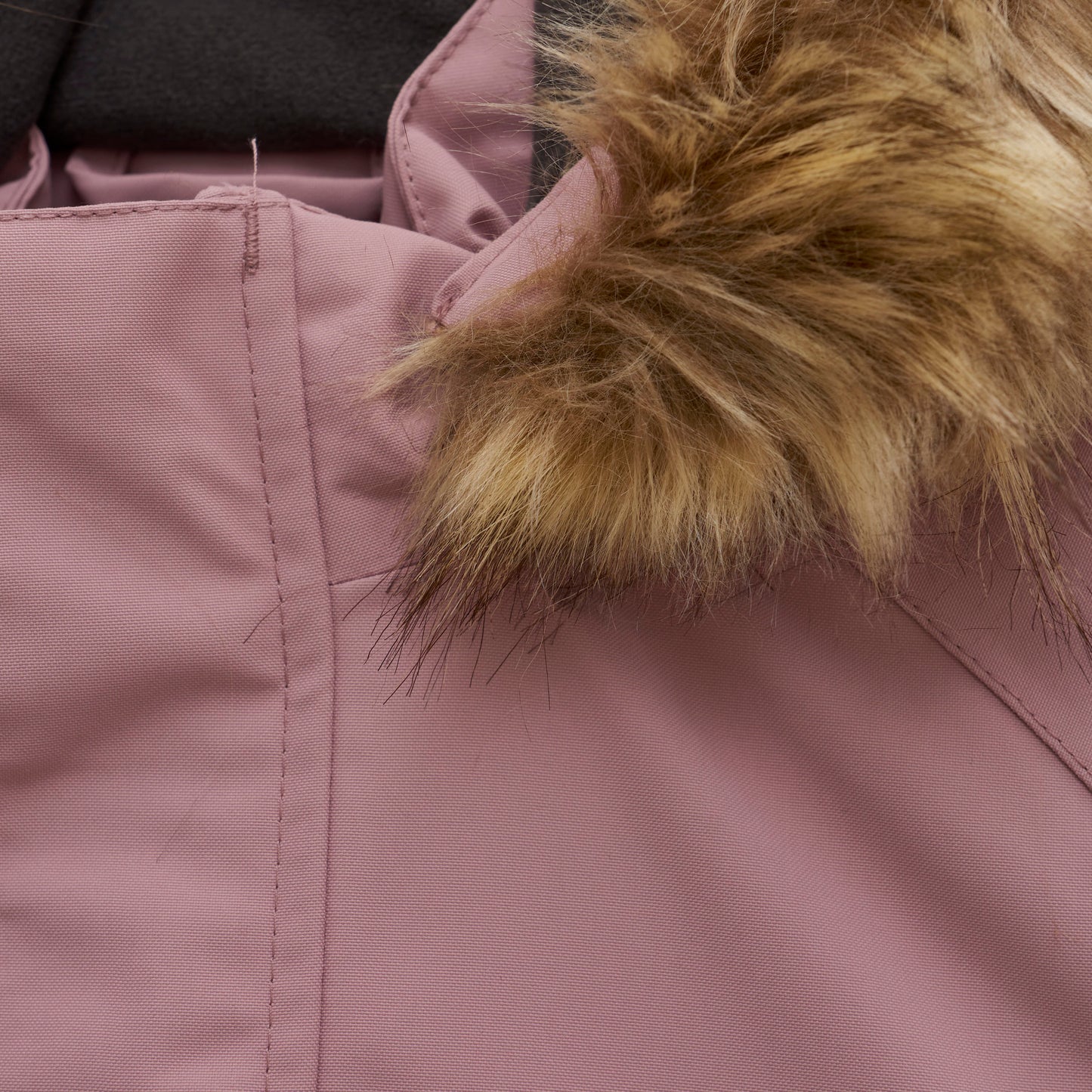 Color Kids - Faux Fur Hooded Snow Coverall - 6Y