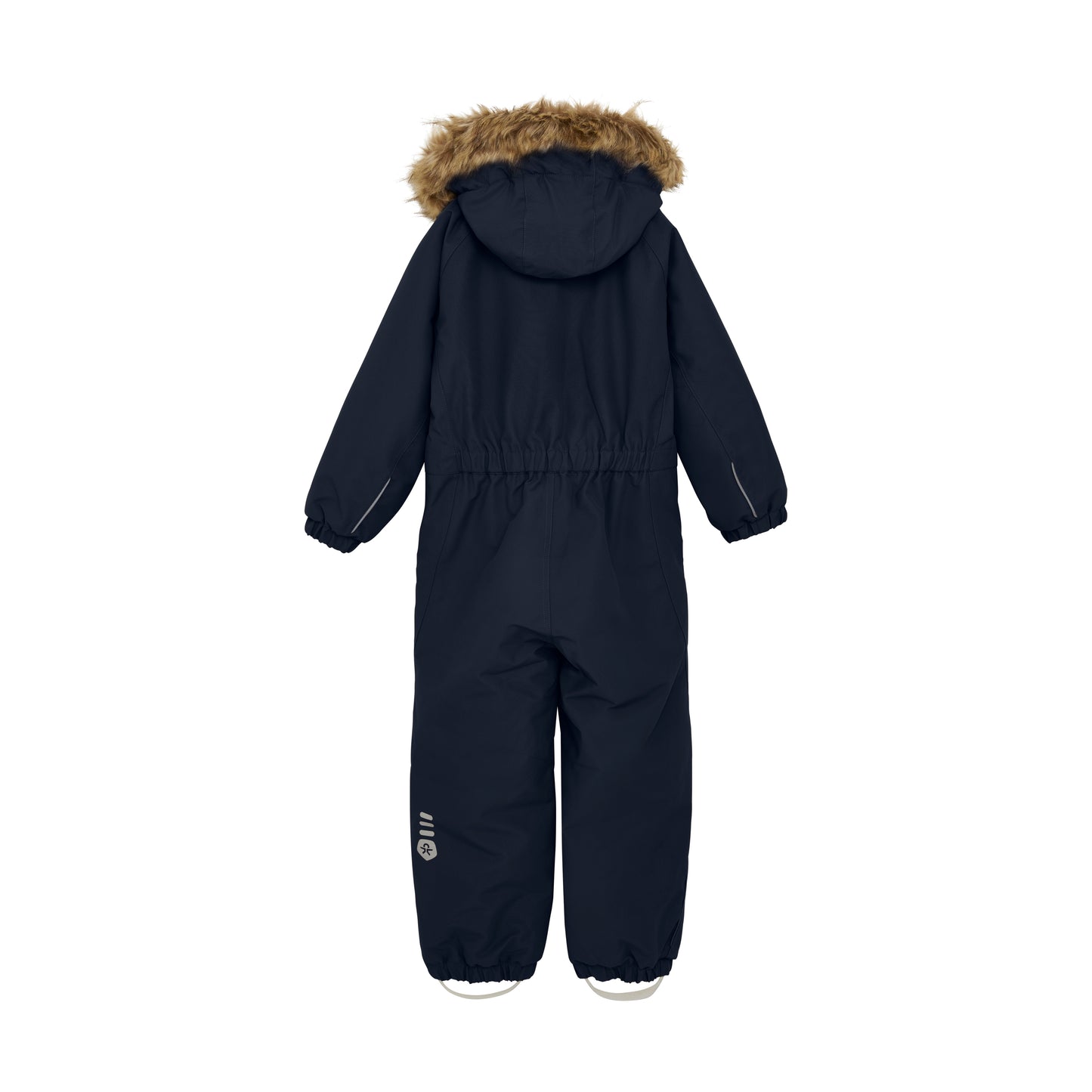 Color Kids - Faux Fur Hooded Snow Coverall - 6Y