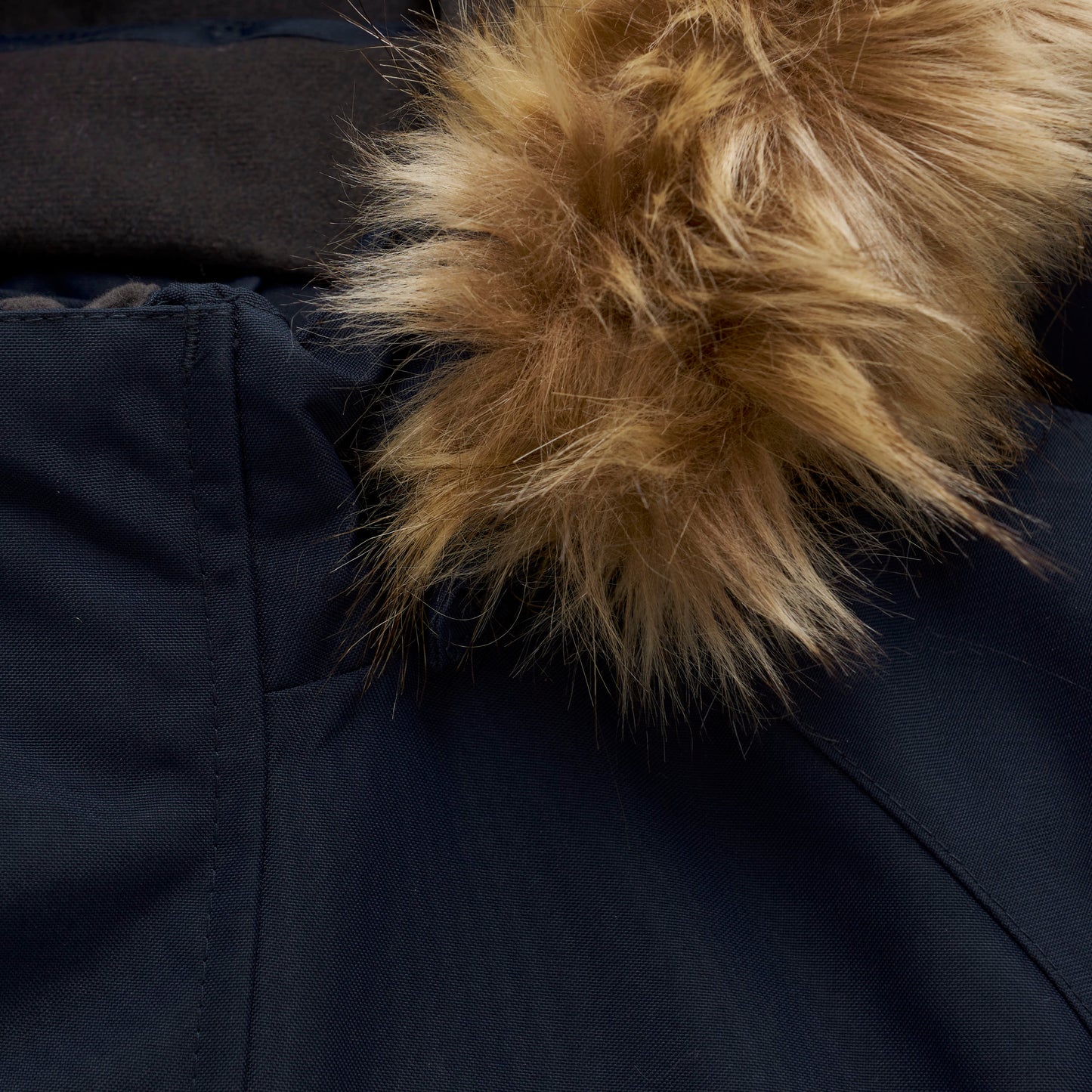 Color Kids - Faux Fur Hooded Snow Coverall - 6Y