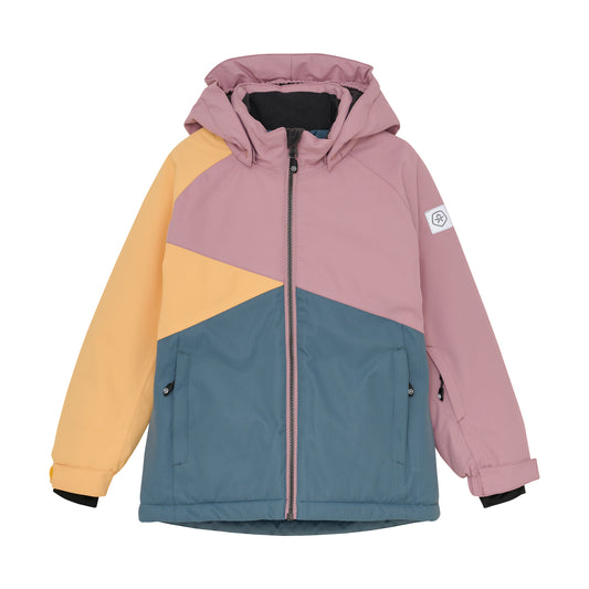 Color Kids Ski Jacket - Colorblock Blush Pink - 6Y