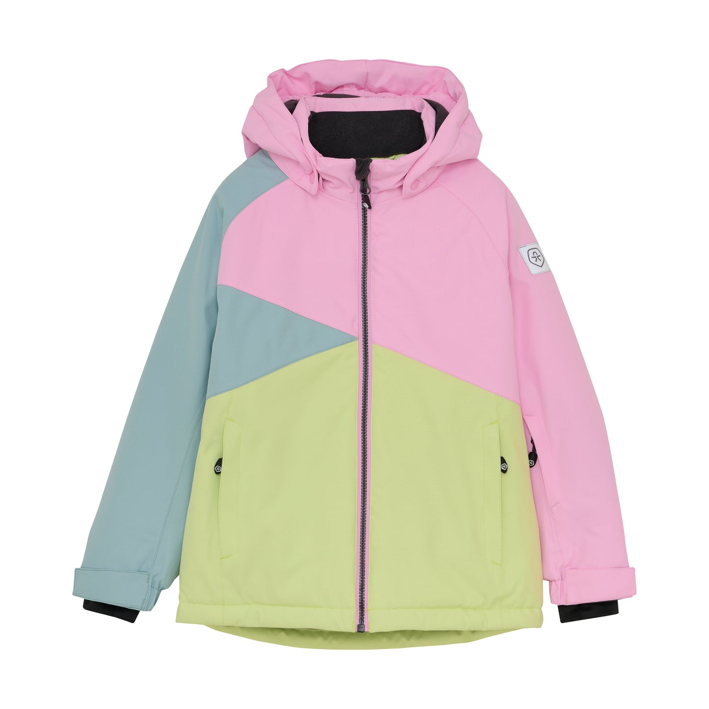 Color Kids Ski Jacket - Colorblock Pink - 6Y