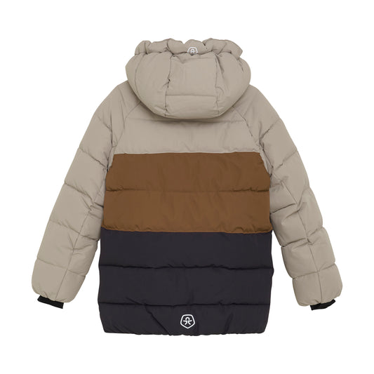Color Kids - Quilted Color Block Ski Jacket - 6Y