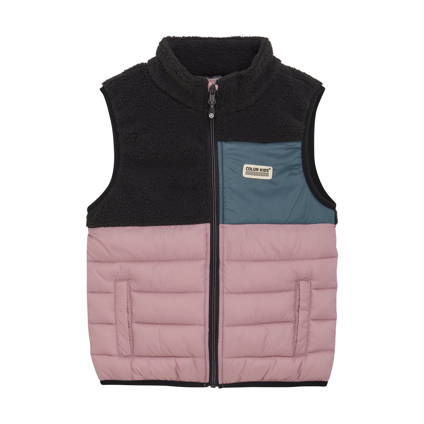 Color Kids - Quilted Fleece Vest - 6Y