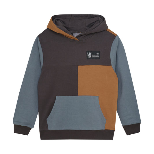 Color Kids - Color Block Hoodie - 6Y