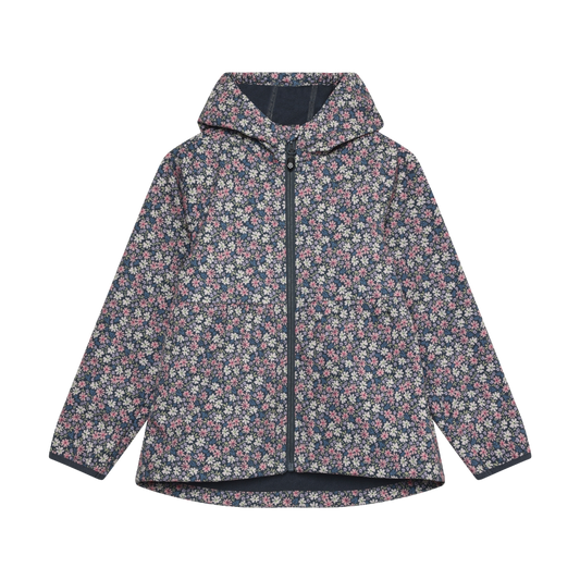 Color Kids - Waterproof Fleece-Lined Floral Windbreaker