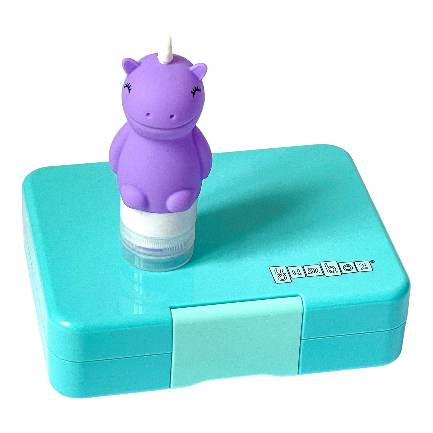 Yumbox - Set of 3 Unicorn-Shaped Leakproof Silicone Condiment Squeeze