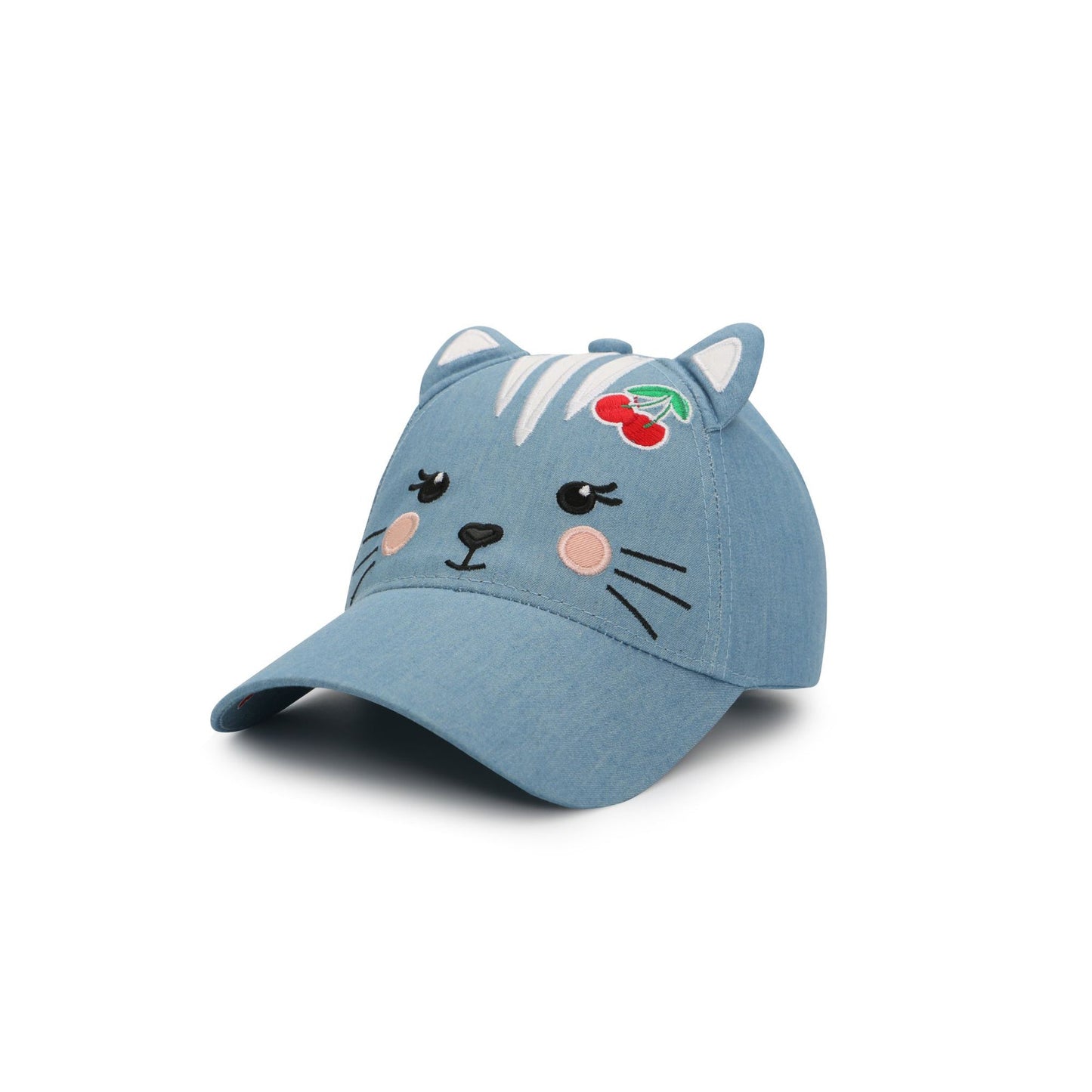 Flapjackkids - Kids Upf50+ 3D Cap - Denim Cat (4-6Y)