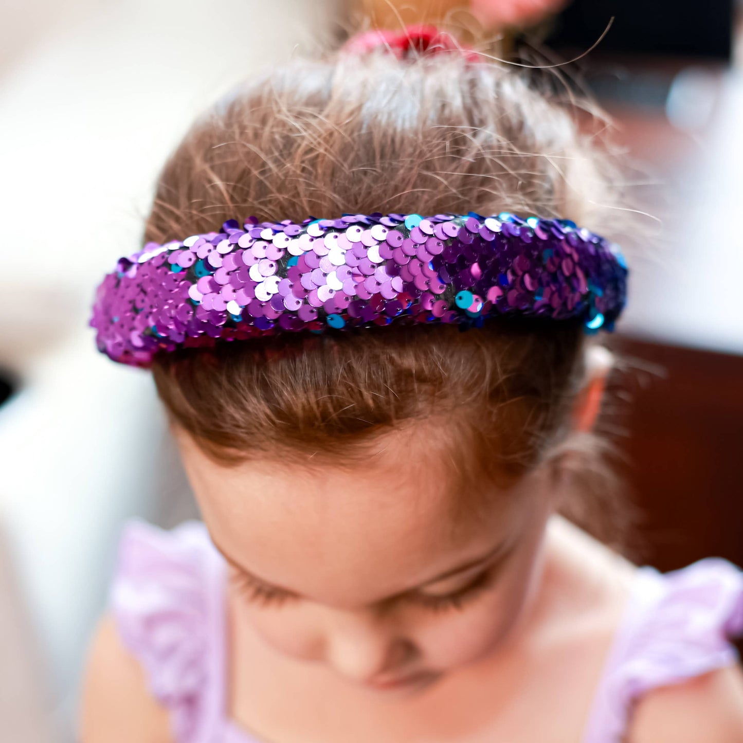 Frog Sac Reversible Sequin Headband, Kids Padded Hair Band