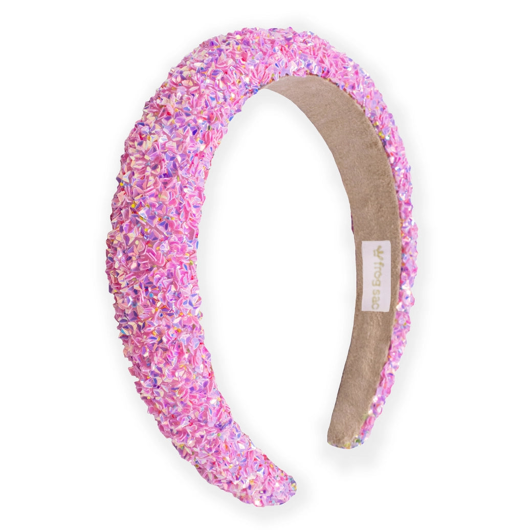 Frog Sac - Kids Padded Headband - Chunky Sequin Hair Band
