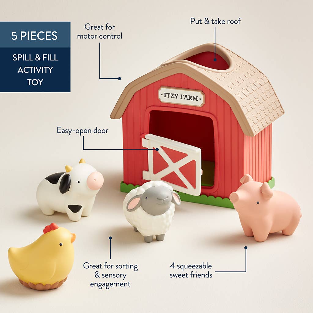 Itzy Ritzy - Itzy Play Barn - Spill and Fill Activity Toy