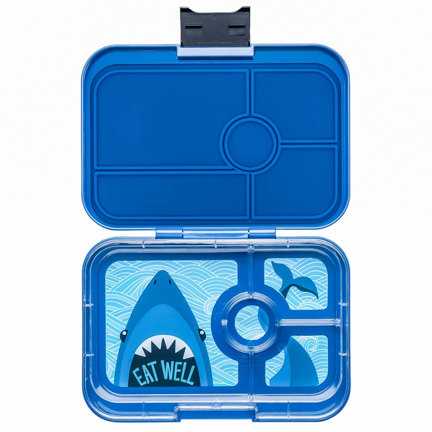Yumbox - Leakproof Yumbox Tapas Bento Lunch Box - Monte Carlo Blue - 4 Compartment with Shark Tray