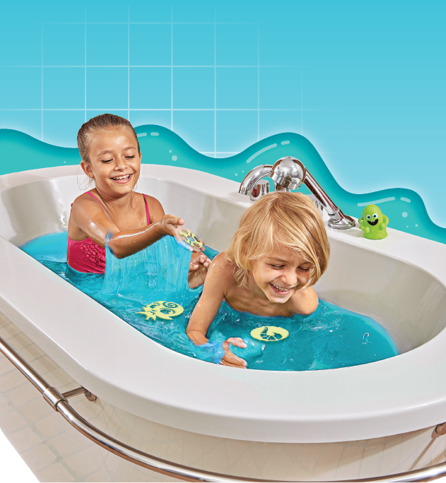 Zimpli Kids - Miraculous Slime Baff with GID figures - Green & Aqua