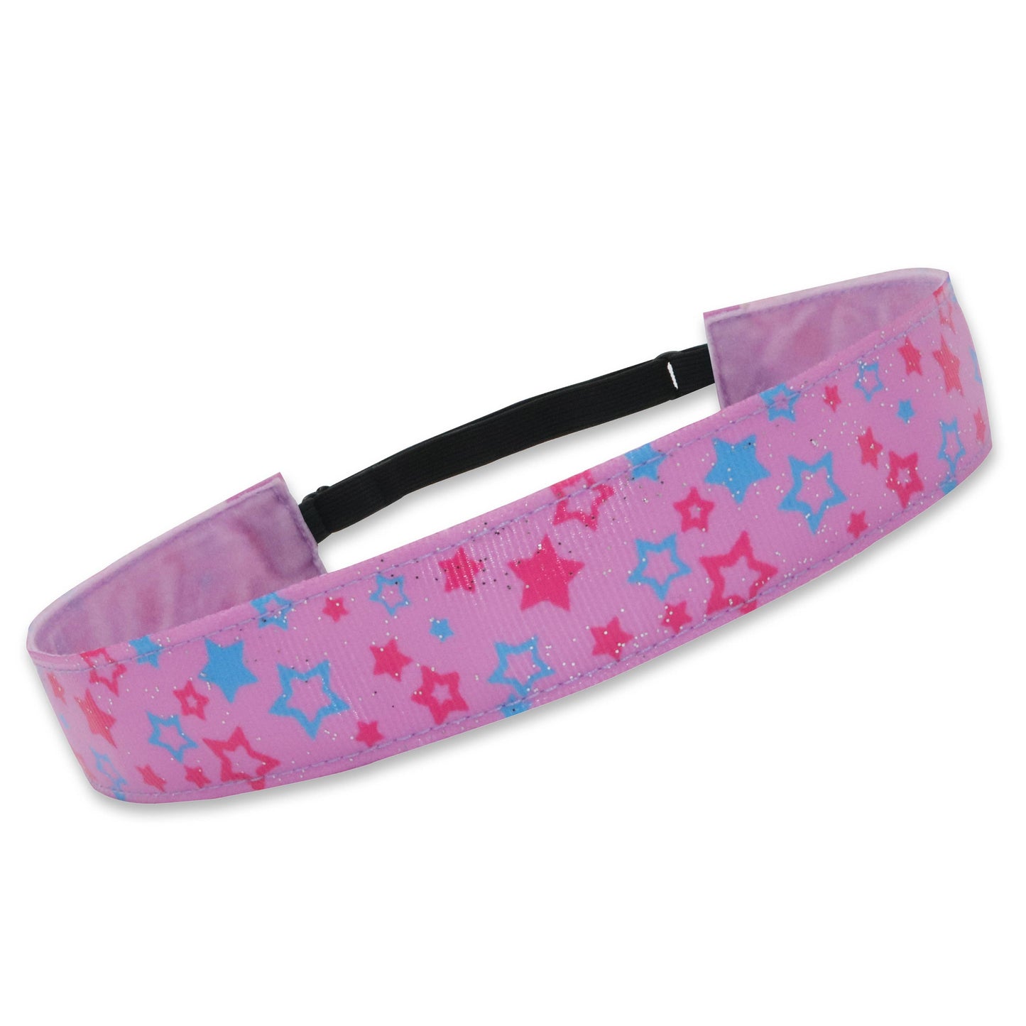 Frog Sac - Adjustable No Slip Metallic Print Headband - Stars