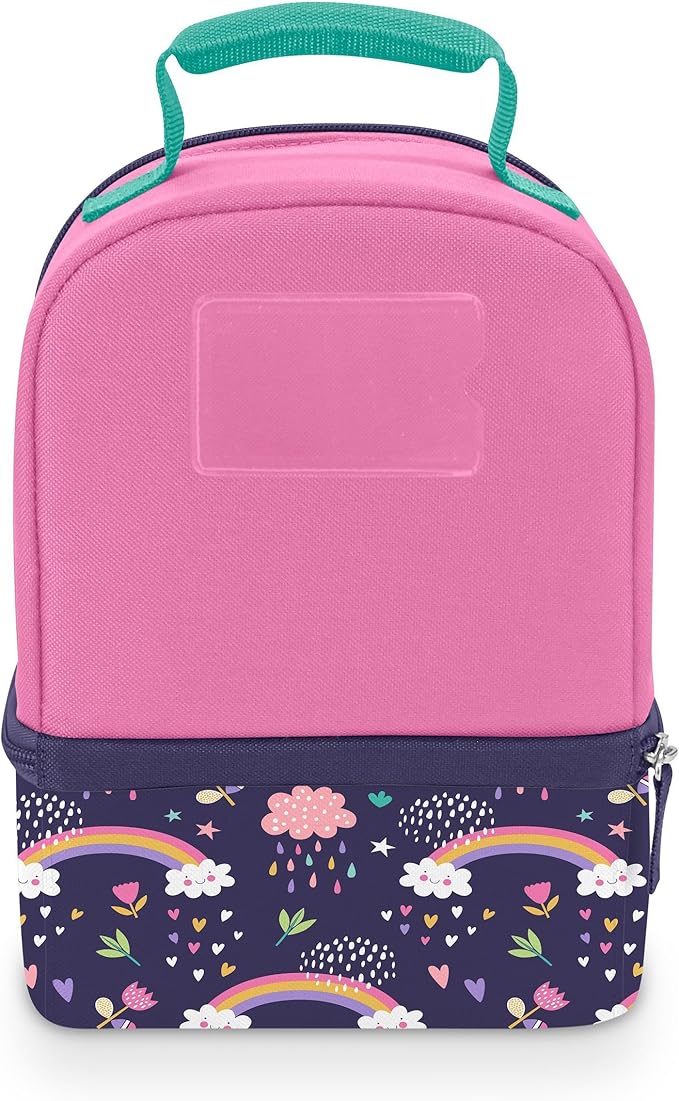 THERMOS Non-Licensed Dual Compartment Lunch Box with LDPE, Unicorn