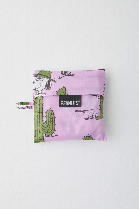 BAGGU Standard Baggu Peanuts Snoopy Pink Spike Tote Bag