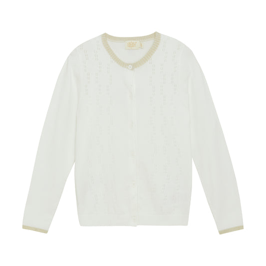 Creamie Cardigan Pointelle - 8Y