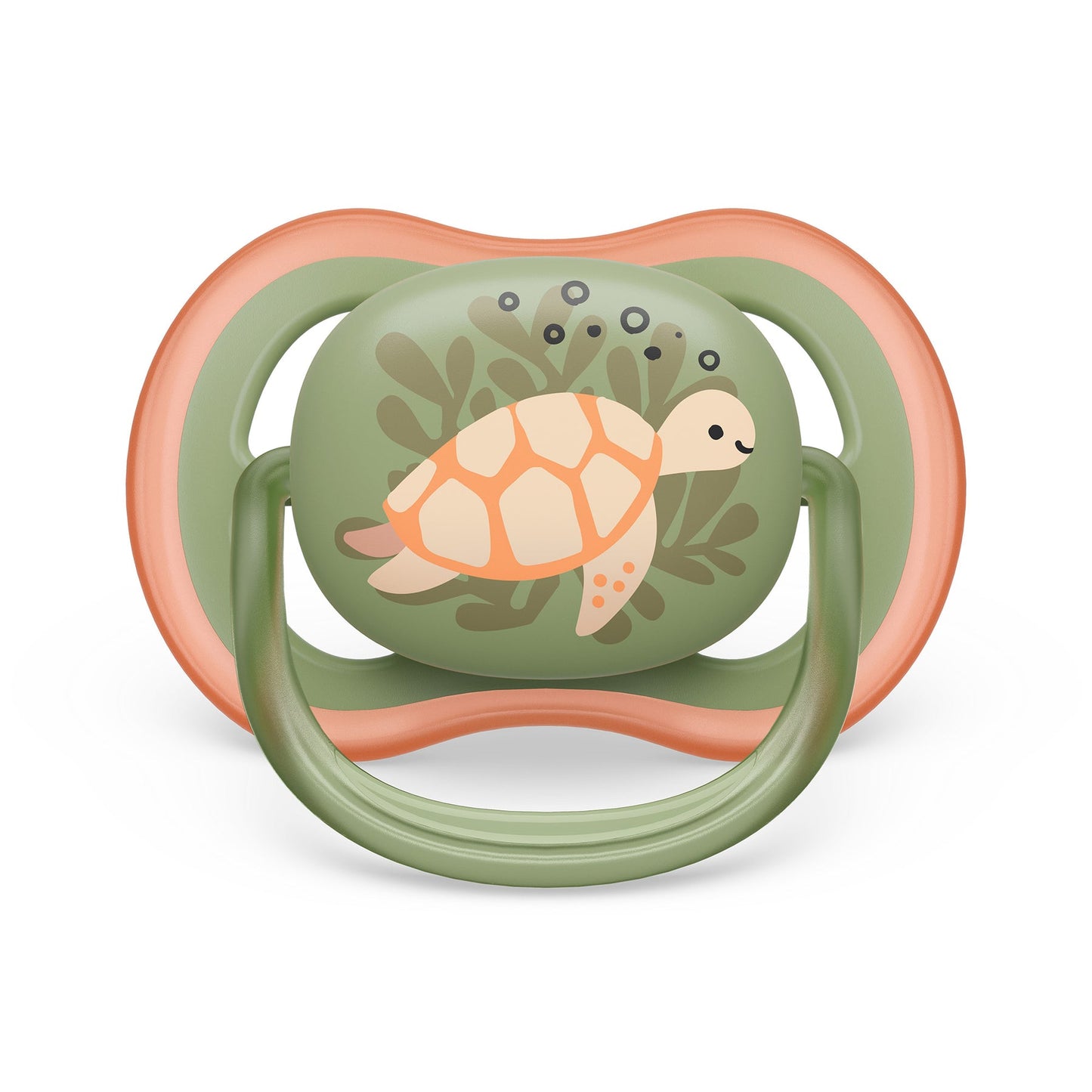 Philips Avent - Ultra Air Pacifier - 6-18m - Orange Turtle + Green Whale - 2 pack