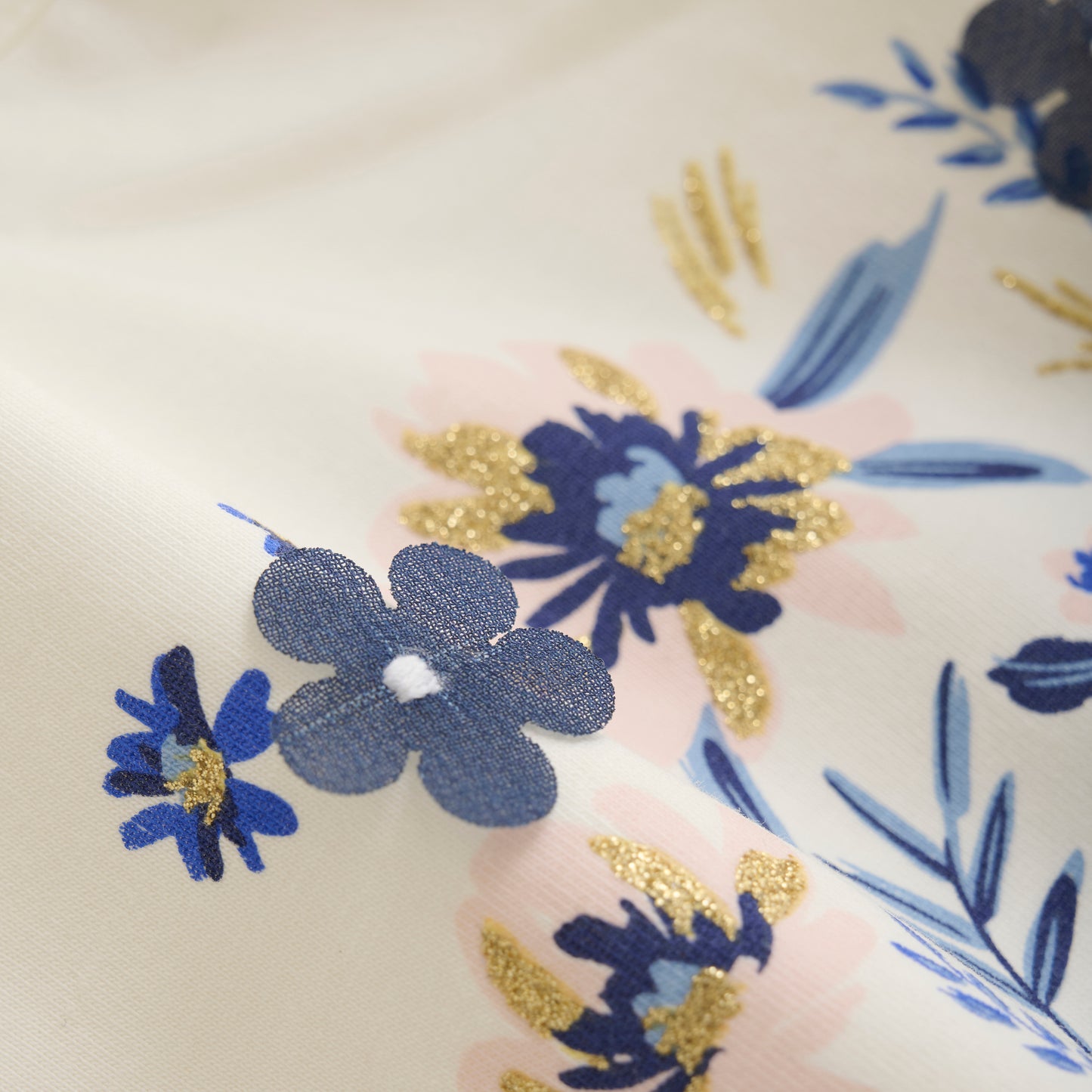 Creamie T-shirt Blue Floral - 2Y